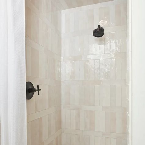 Flash - Arizona Tile Arizona Tile Flash Ivory, Arizona Tile Flash, Vertical Shower Tile, Arizona Tile, Knee Wall, Tile Layout, Timeless Bathroom, Handcrafted Tile, Shower Walls