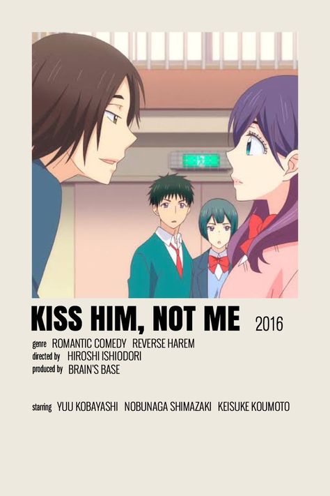 Animal Movie, Kiss Him Not Me, Anime Bedroom, Best Romance Anime, Japanese Animated Movies, Anime Suggestions, Anime List, Film Anime, Poster Anime