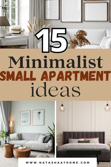 Small apartment ideas Efficiency Apartment Decorating Ideas, Minimalistic Decorating Ideas, Furnishing Small Apartment, How To Decorate Apartment, Efficiency Apartment Ideas, Small Space Apartment Ideas, Townhome Decor, Minimalist Small Apartment, Condo Interior Design Small