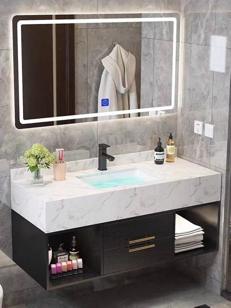 [PaidLink] 79 Incredible Floating Bathroom Sink Vanity Ideas You'll Be Amazed By This Winter #floatingbathroomsinkvanity Floating Bathroom Sink, Bathroom Sink Remodel, Unique Bathroom Sinks, Small Bathroom Mirrors, Backlit Bathroom Mirror, Large Bathroom Mirrors, Pipe Shelving, Modern Bathroom Mirrors, Bathroom Sink Decor