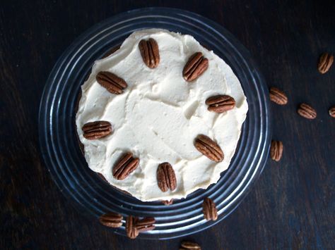 coconut-pecan cake! a must try! Bourbon Carrot Cake, Southern With A Twist, Butter Carrots, How To Stack Cakes, Toast In The Oven, Coconut Pecan, Pecan Cake, Carrot Cake Recipe, Homemade Caramel