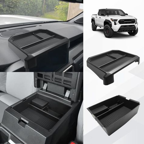 PRICES MAY VARY. Perfect Fitment: Muslogy for the 2024 Tacoma Storage Boxes are designed according to the 3D laser scan data to make sure it fits your Tacoma SR SR5 TRD Sport Off-Road Limited Pro perfectly. High-Quality Material: Our storage tray is made of premium ABS material that is wear-resistant and durable, making it sturdy and non-deforming, easy to clean and high temperature resistant. Comes with PVC insert mats that are anti-slip and help to absorb shock. Function: Maximize the storage 2024 Tacoma, Toyota Tacoma Accessories, 2024 Toyota Tacoma, Tacoma Accessories, Behind The Screen, Console Organization, Storage Tray, 3d Laser, Hanging Storage