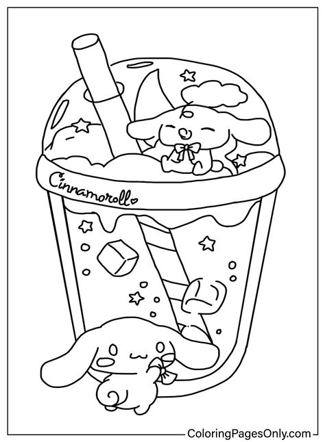 Cinnamoroll Bubble Tea Coloring Pages - Free Printable Coloring Pages Cinnamoroll Colouring Pages, Hello Kitty Cinnamon Roll Coloring Page, Png Coloring Pages, Sanrio Colouring Pages Printable, Clipart Coloring Pages, Printable Coloring Pages Sanrio, Cinnamon Roll Coloring Pages Sanrio, Drawing To Print And Color, Care Bear Coloring Page Free Printable