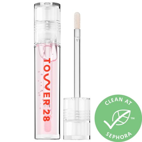 Tower 28 Lip Gloss, Lip Gloss Sephora, Jelly Lip Gloss, Tower 28 Beauty, Tower 28, Lip Jelly, Alat Makeup, Natural Lip Gloss, Best Lip Gloss