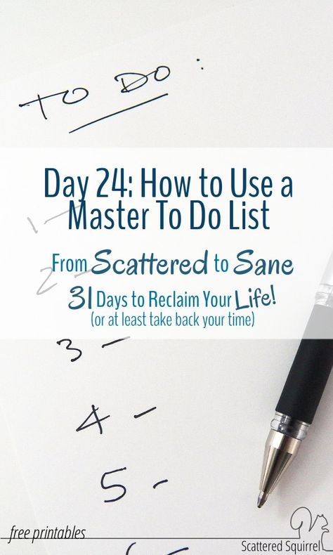 A master to do list can go a long way to taming a scattered brain. Use the handy printable to help create a to do list that will keep you on track Master List Organization, Master To Do List, Scattered Brain, A To Do List, Calendar Time, Master List, Todo List, Brain Dump, Read Later