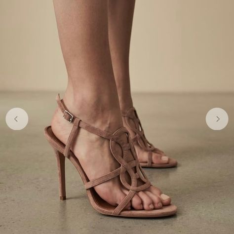 Dusty Pink “Pina” Suede Sandals By Reiss. Never Worn And Comes With Original Box. Size 39. Burgundy Sandals, Strappy Sandals Heels, Suede Sandals, Valentino Studs, Rubber Heels, High Heel Sandals, Leather Heels, Women's Shoes Sandals, Shoes Women Heels