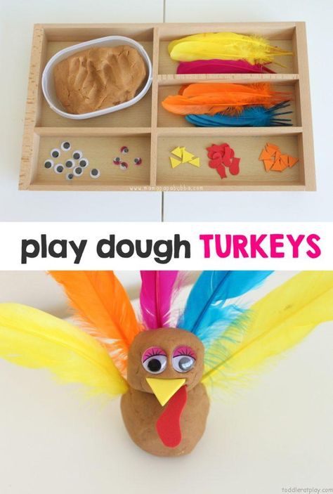 21 Thanksgiving Sensory Play Ideas - Toddler at Play Thanksgiving Activities For Toddlers, Thanksgiving Toddler, Thanksgiving School, Thanksgiving Crafts Preschool, November Activities, Playdough Activities, Thanksgiving Preschool, Fall Preschool, Thanksgiving Crafts For Kids