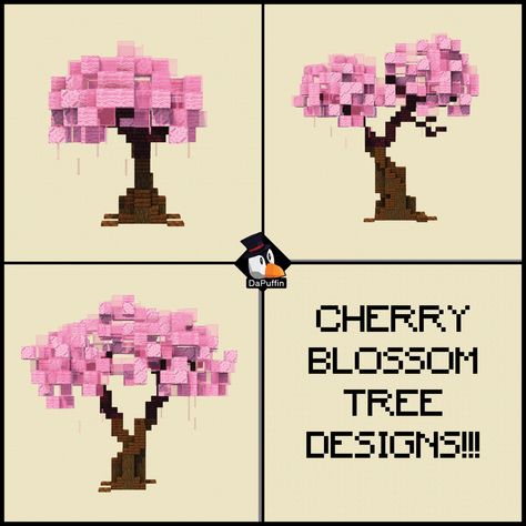 Minecraft Blossom Tree, Spring Minecraft Builds, Custom Cherry Blossom Tree Minecraft, Minecraft Sakura Tree, Cherry Tree Minecraft, Cherry Builds Minecraft, Cherry Blossom Tree Minecraft, Minecraft Cherry Blossom Tree, Fun Minecraft Builds