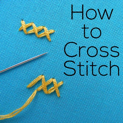 A video tutorial for a cross stitch. It's an easy embroidery stitch, and this tutorial shows some tricks for making your cross stitch look great! How To Do Cross Stitch Embroidery, Cross Stitch Easy Simple, Cross Stitch Tutorial Videos, How To Do Cross Stitch, How To Make A Cross Stitch Pattern, How To Cross Stitch For Beginners, Cross Stiches Ideas Easy, How To Cross Stitch, Cross Stitch Designs Pattern