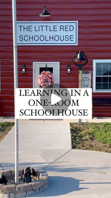 The_One_Room_Red_Schoolhouse_VA | Some ask, "Why do you teach in a one-room schoolhouse?" It's simple: we do not believe in  boxing children in specific grade levels by ag... | Instagram One Room Schoolhouse Ideas, Data Kindergarten, Micro School, Values And Morals, One Room Schoolhouse, Live Off The Land, Sherman Texas, Micro Farm, Old School House