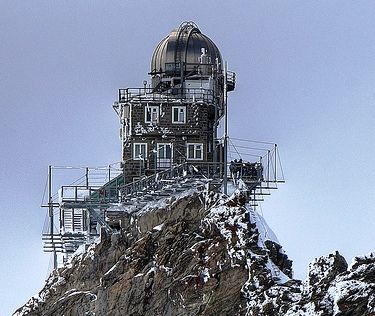 At an amazing 3,571 metres, the Sphinx observatory at Swiss Alps is the highest altitude construction in Europe.  The Sphinx building and observation terrace stand 117 metres above the Jungfraujoch-Top of Europe. Space Observatory, Astronomical Observatory, The Sphinx, Landlocked Country, Tikal, Amazing Race, Swiss Alps, Top Of The World, Science And Nature