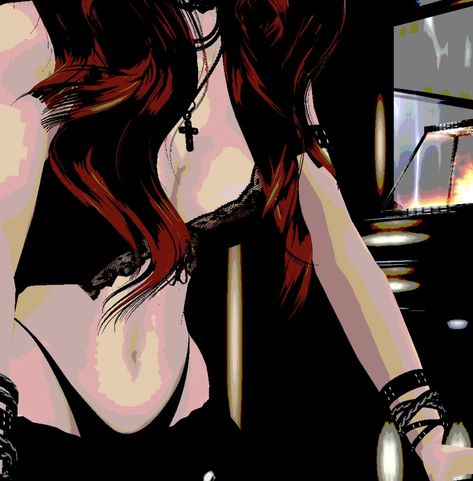 Cartoon Character Black Hair, Black And Red Hair Pfp, Inappropriate Pfp, Makima Aesthetic Core, Red Hair Pfp Aesthetic, Red And Black Hair Pfp, Red Girl Pfp, Hot Aesthetic Pfp, Hot Red Wallpaper