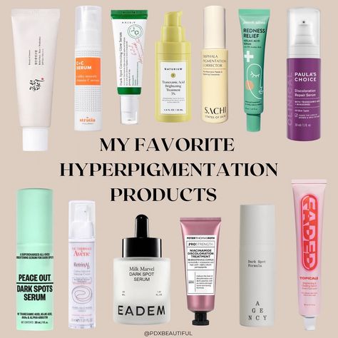 Hyperpigmentation Products, Fade Skin, Treating Hyperpigmentation, Skin Pigmentation, Best Sunscreens, Azelaic Acid, Tranexamic Acid, Skin Discoloration, Brightening Serum