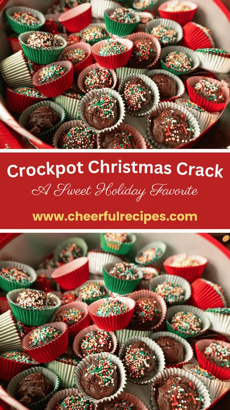 🍫 Ready to whip up the easiest holiday treat?

Crockpot Christmas Crack is here to sweeten up your festivities! 🤤

Packed with rich chocolate, crunchy peanuts, and festive sprinkles – this no-bake treat is a game-changer.

Made in your slow cooker, it’s as simple as layer, melt, and scoop!

Perfect for gifting (or keeping all to yourself 😉).

Ready to indulge? Tap the link for the full recipe! ✨ Bits And Bites Recipe Slow Cooker, Simple Christmas Treats To Make, Slow Cooker Chocolate Peanut Clusters, Crockpot Xmas Candy, Christmas Crockpot Candy Recipes, Christmas Crockpot Peanut Clusters, Crockpot Chocolate Peanut Clusters Christmas Candy, Christmas Rolo Pretzel Treats, White Trash Recipe Christmas