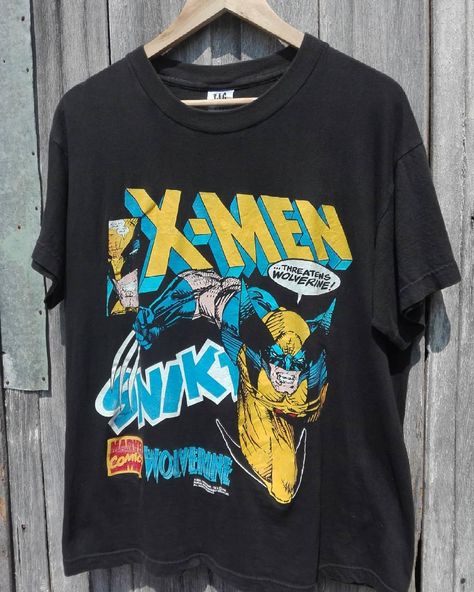 VINTAGE GRAIL PLUG PH on Instagram: “🔌 GRAIL ALERT 🔌 1993 Marvel's Wolverine Tee  Fits Medium Dimensions: Length: 27.5 inches Width: 20.5 inches  Would've kept this but its too…” Men's Tshirt Design, Wolverine Shirt, Bday List, Virtual Wardrobe, Marvel Tshirt, Wolverine Marvel, Birthday Stuff, My Kind Of Love, Xmen