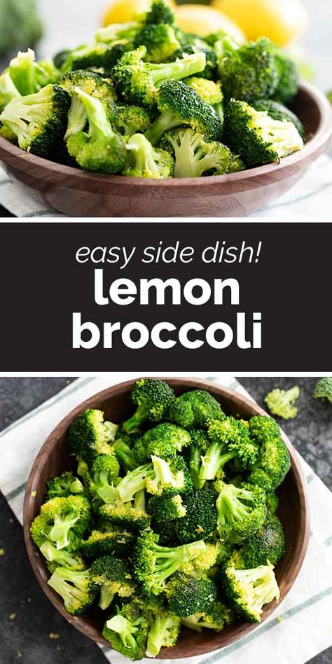 Simple and fast, this Lemon Broccoli makes the perfect side dish. It is a delicious way to get in your greens! #recipe #sidedish #broccoli #lemon #easyrecipe Lemon Broccoli, Broccoli Lemon, Broccoli Side Dish, Taste And Tell, Broccoli Recipe, Fresh Broccoli, Veggie Side Dishes, Broccoli Recipes, Thanksgiving Side Dishes