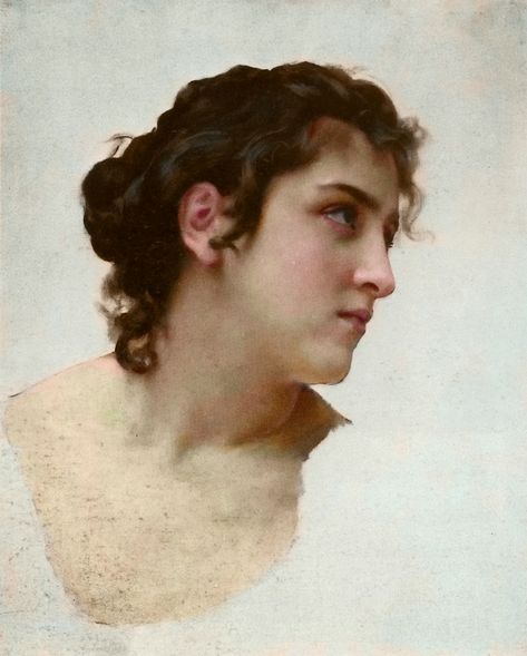 The Classical Pulse: Master Painting: Bouguereau Heads, Part 2 Potrait Painting, Master Studies, Baroque Painting, William Adolphe Bouguereau, Rennaissance Art, Classic Portraits, Academic Art, Charcoal Art, Classic Paintings