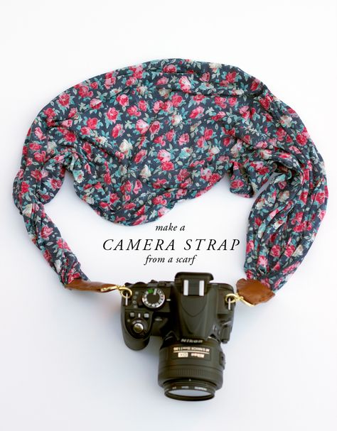 8 Fashionable Camera Accessories You Can Make Yourself (or Buy, If You're Not Crafty) Diy Camera Strap, How To Make Camera, Diy Gifts To Make, Diy Summer Crafts, Diy Camera, Diy Sac, Girlfriend Christmas, Diy Scarf, Diy Bricolage