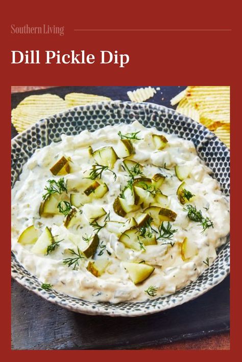 Easy Pickle Dip Recipe, Dill Pickle Hot Sauce, Dill Pickle Dip Recipe, Pickle Dip Recipe, Dill Potato, Recipes Dips, Easy Pickle, Dill Pickle Dip, Cucumber Dip