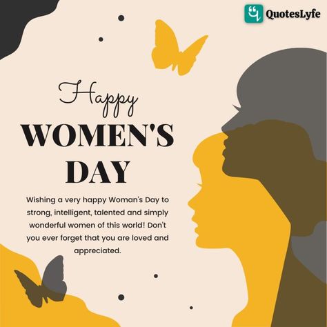 Happy International Women’s Day: Quotes, Messages, Wishes, Greetings, Pictures, and Cards Happy Woman's Day Quotes, Happy Women's Day Card, International Women's Day Wishes, Happy Womens Day Quotes, International Womens Day Quotes, Women's Day Quotes, Happy International Womens Day, National Womens Day, Women's Day Cards