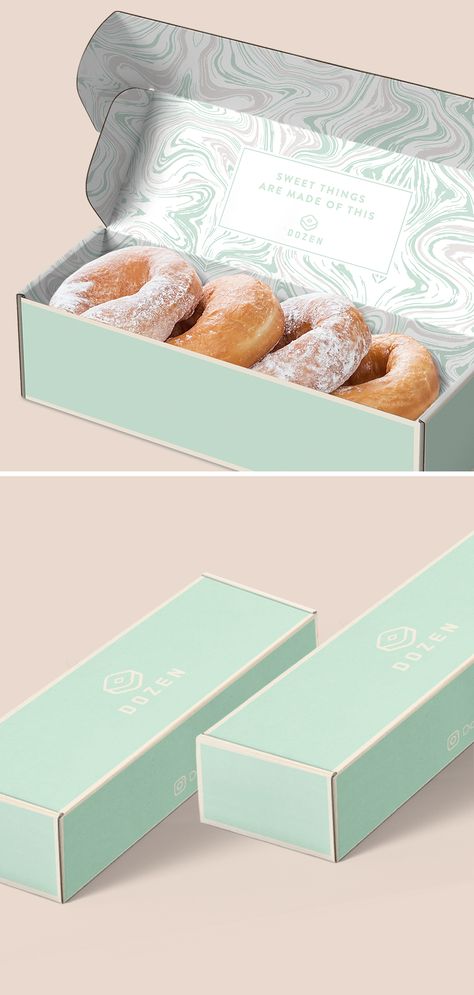 Packaging For Pastries, Bakery To Go Packaging, Sweet Package Design, Baking Packaging Design, Box Bakery Packaging Ideas, Creative Bakery Packaging, Bakery Box Packaging Design, Bakery Boxes Packaging Ideas, Bakery Design Packaging