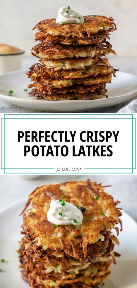 Easy Potato Latkes Recipe (Oven and Air Fryer Instructions!) Latkes Recipe Easy, Latkes Recipe, Potato Latke Recipe, Paleo Running Momma, Potato Latkes, College House, Drink Inspiration, Skillet Recipes, Apple Sauce