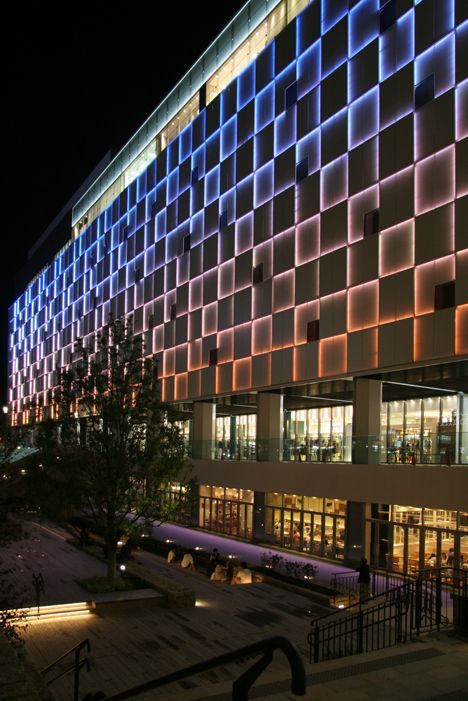 IALD Special Citation awarded to Uchihara Creative Lighting Design Inc for the elegant integration of indirect dynamic... Read More: Blitz Design, Mall Facade, Retail Facade, Architectural Lighting Design, Facade Lighting, Led Light Design, Lighting Concepts, Indirect Lighting, Hyogo