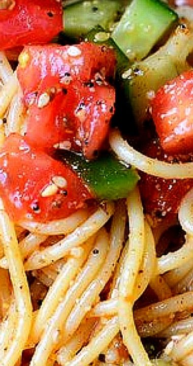 Spagetti Pasta Salad, Spagetti Salad Recipes, Linguini Salad, Spaghetti Pasta Salad, Salad Supreme, Summer Pasta Salad Recipes, Spaghetti Salad, Cold Pasta Salad Recipes, Easy Pasta Salad Recipe