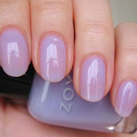 Zoya Miley, Lavender Nail Polish, Sheer Nails, Jelly Nail, Lilac Nails, Purple Nail Designs, Lavender Nails, Pale Lavender, Jelly Nails