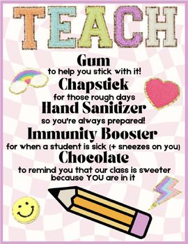 Student Teacher Survival Kit, Teacher Survival Kit Gift Ideas, Substitute Teacher Gifts, Student Teacher Welcome Gift, Teacher Appreciation Basket Ideas, Teacher Goodie Bags, Teacher Survival Kit Free Printable, Teacher Survival Kit Ideas, Teacher Survival Kit Gift