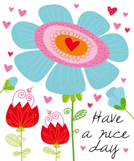 Hearts Illustration, Good Morning Massage, Good Night I Love You, Card With Flowers, Happy Day Quotes, Flowers And Hearts, Good Morning Sweetheart Quotes, White Decoration, Morning Morning