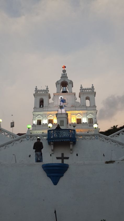 Immaculate Conception Church, Panjim. Goa Panjim Goa, Immaculate Conception Church, Goa Travel, Jungle Scene, Immaculate Conception, Historical Place, Goa, Monument, India