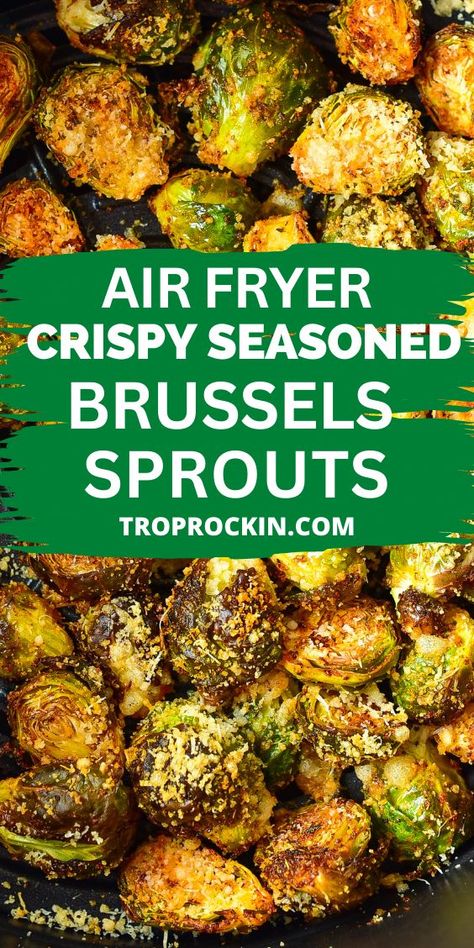 Brussel Sprouts Parmesan, Amazing Dinner Recipes, Parmesan Brussel Sprouts, Air Fryer Brussel Sprouts, Air Fryer Brussels Sprouts, Oil Free Salad Dressing, Fried Brussel Sprouts, Air Fryer Oven Recipes, Air Fry Recipes