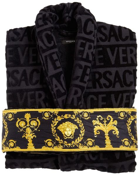 Baroque & Robe Bathrobe   #afflink Versace Bathrobe, Versace On The Floor, Versace Baroque, Versace Pink, Bath Robes, Luxury Gifts For Her, Classy Shoes, Versace Home, Dressing Gown