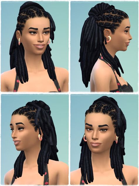 Sims 4 CC's - The Best: Lock my Dreads by birkschessimsblog Sims 4 Black Hair Male Locs, Ts4 Dreads, Sims 4 Dreads Cc, Sims 4 Locs Hair Cc, Sims 4 Cc Dreads, Ts4mm Cc, Hair Ts4, Black Sims, Sims Fashion