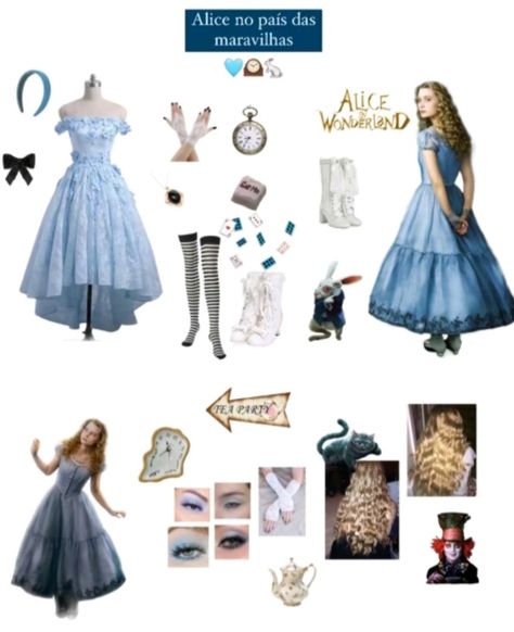 Cosplay Alice In Wonderland, World Book Day Outfits, Alice Halloween, Alice In Wonderland Outfit, Alice Cosplay, Alice Costume, Alice In Wonderland Tea Party Birthday, Classy Halloween Costumes, Alice In Wonderland Dress