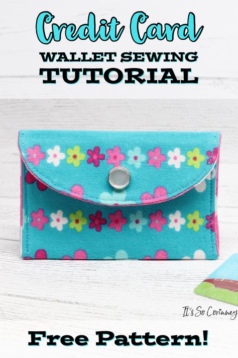 Diy Credit Card Holder Pattern, Wallet Template Free Printable, Card Purse Pattern, Diy Wallet Pattern Free, Credit Card Wallet Pattern, Credit Card Holder Pattern, Crochet Card Pouch, Card Wallet Diy, Card Wallet Tutorial