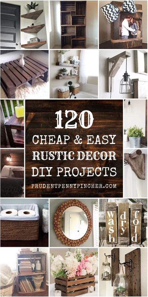 Cozy Rustic Home, Rustic Home Decor Ideas, Rustic Furniture Diy, Rustic Wood Decor, Diy Rustic Home, Diy Rustic Decor, Diy Home Decor Ideas, Inspire Me Home Decor, Diy Farmhouse Decor