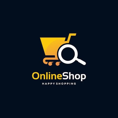 Logo Bag Design Ideas, Online Shop Logo Design Ideas, Online Shop Logo Ideas, Online Shop Logo Design, Online Store Logo, Online Shop Logo, Search Logo, Sign Typography, Laptop Store