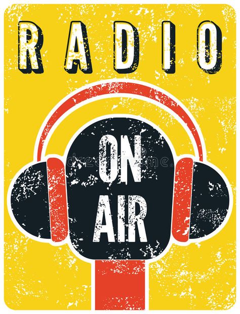 On Air Radio, Radio Antigua, Fashion Illustration Collage, Retro Sign, Album Design, New Poster, On Air, Create Sign, Radio Station