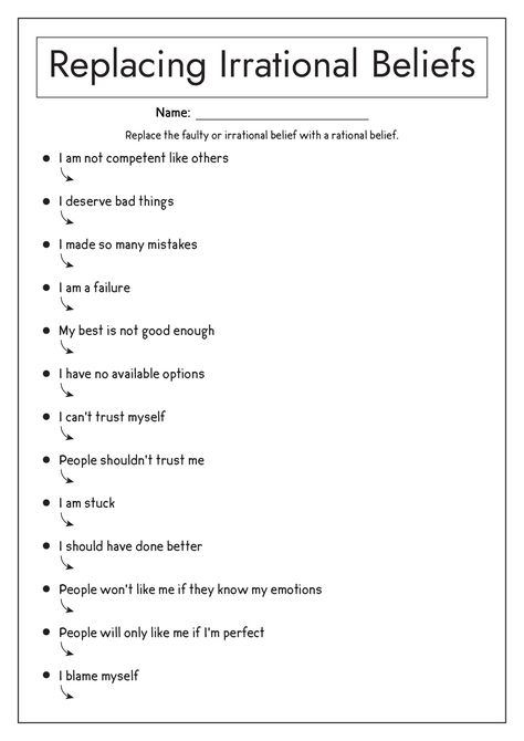 Rational Behavior Therapy Worksheets Cognitive Behavior Therapy Quotes, Group Check In Ideas, Adlerian Therapy Activities, Accelerated Resolution Therapy Script, Cognitive Behavior Therapy Activities, Reframing Negative Thoughts Worksheet, Inpatient Psych Group Activities, Therapy Check In Worksheet, Free Printable Cbt Worksheets