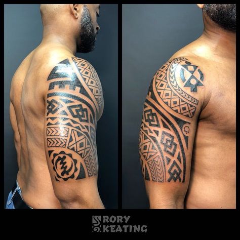 African pattern tribal tattoo Jidenna Tattoo, Adinkra Tattoo Sleeve, African Tribe Tattoo, African Tattoo Ideas, Adinkra Tattoo, African Warrior Tattoos, African Sleeve Tattoo, African Warrior, African Tattoo