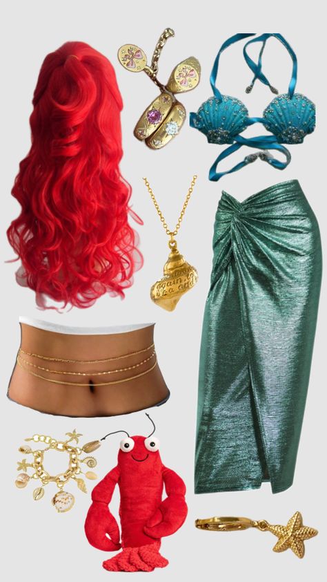 Ariel Mermaid Halloween costume #mermaid #ariel #halloweencostume #outfit #halloween Ariel Halloween, Ariel Halloween Costume, Mermaid Halloween Costume, Costume Mermaid, Ariel Costume, Mermaid Halloween Costumes, Ariel Costumes, Ariel Mermaid, Mermaid Halloween