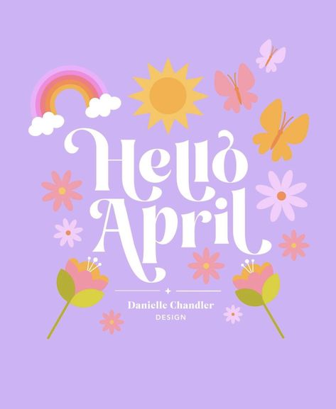 April Nails, Hello April, Wall Papers, Spring Blooms, Hello Spring, Us Nails, Art Challenge, Home Insurance, Months In A Year