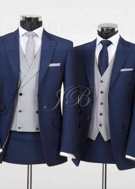 Wedding Suit Blue, 3 Piece Suit Men Wedding, Blue Wedding Suit Groom, Vintage Wedding Suits, Wedding Suits Men Blue, Best Wedding Suits, Formal Wedding Suit, Mens Wedding Suits, Costume Bleu