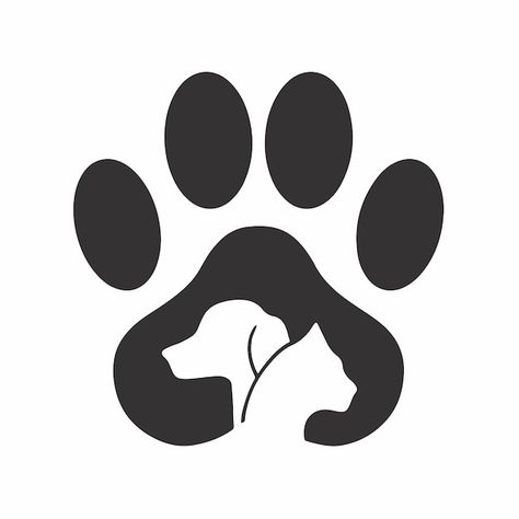 Logo Design For Pet Shop, Dog Paw Logo Design, Paws Logo Design, Pet Store Logo Ideas, Animals Logo Design Ideas, Dog Shop Logo, 4 Dogs Together, Pets Logo Design, Pet Shop Logo Design Ideas