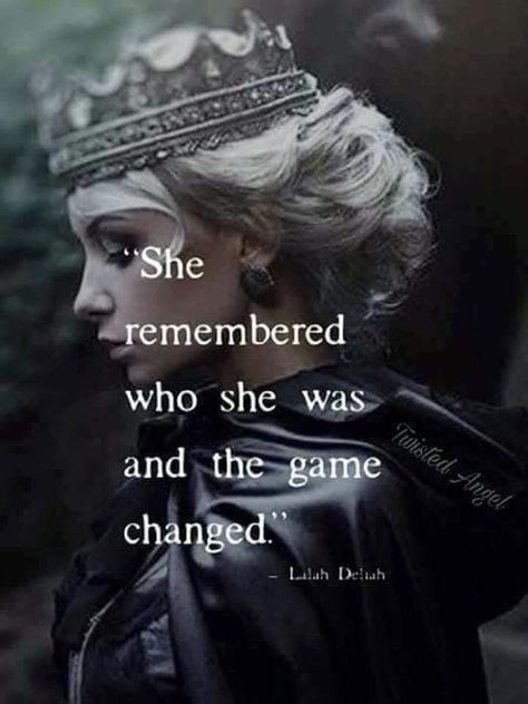 She remembered who she was and the game changed #standout #inspirationalquotes #courage #entrepreneurmindset Motiverende Quotes, Warrior Quotes, Soul Quotes, Badass Quotes, Queen Quotes, Deep Thought Quotes, A Quote, Attitude Quotes, Girl Quotes