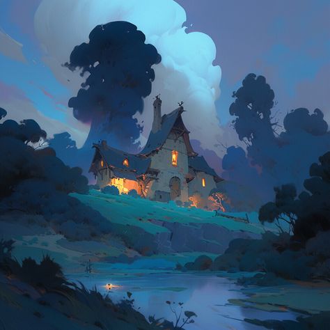 ArtStation - 082 Environment Painting, Procreate Ipad Art, Landscape Concept, Book Illustration Art, Concept Art Drawing, Digital Painting Tutorials, Fantasy Art Landscapes, Fantasy Concept Art, 2d Art