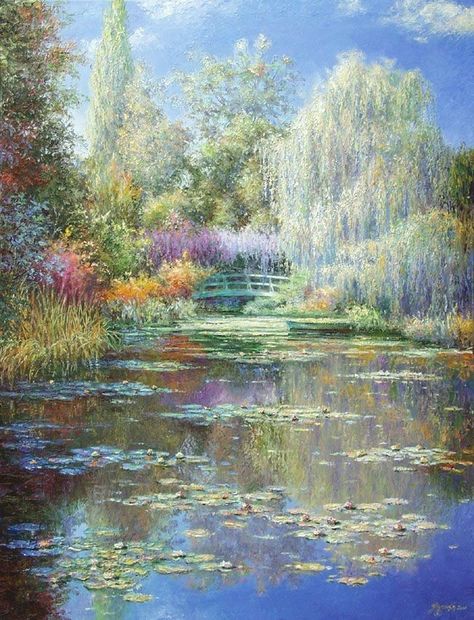 Painting Knowledge, Garden Knowledge, Images Victoriennes, Monet Garden, Claude Monet Paintings, Claude Monet Art, Monet Art, Monet Paintings, Garden Painting