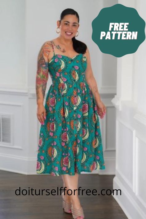 Discover an extensive collection of complimentary sewing patterns sourced globally at doiturselfforfree.com. Craft exquisite items for individuals of all ages, including children, babies, men, women, and even home decor—all at no cost. Access these free patterns conveniently in PDF format. Free Dress Patterns For Women, Plus Size Sundress, Sundress Pattern, Simple Dress Pattern, Sewing Patterns Free Women, Free Pdf Sewing Patterns, Dress Patterns Free, Fashion Sewing Pattern, Free Sewing